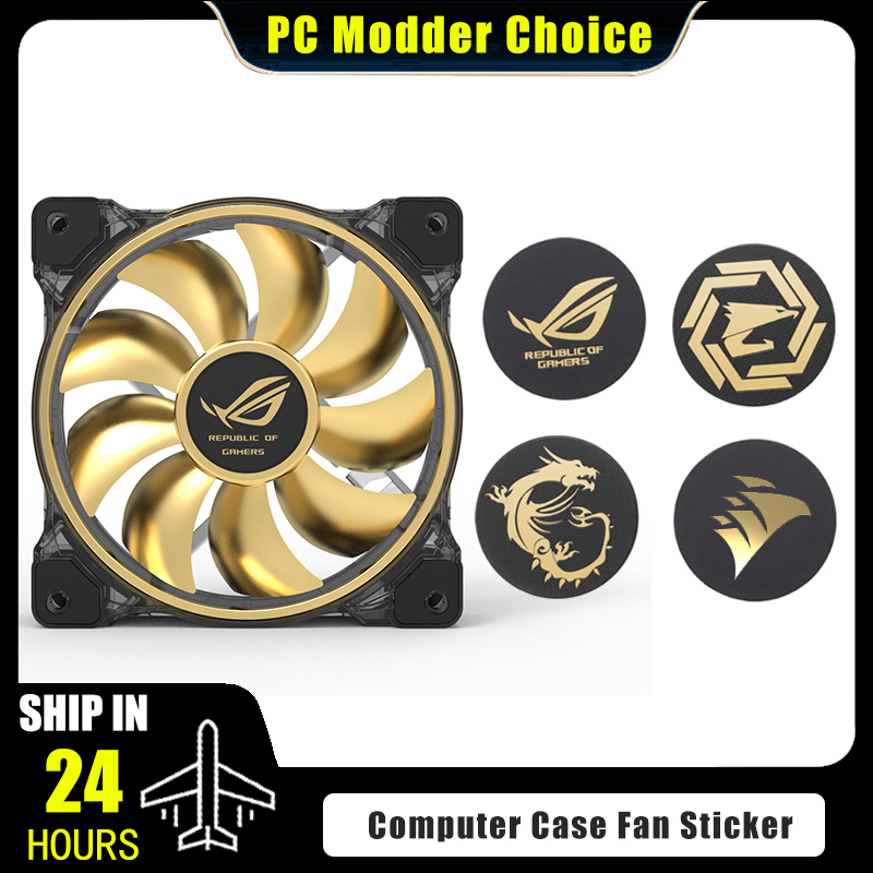 Pc Gaming Lounge - Bilgisayar Kasası Fanı logo çıkartması, ROG