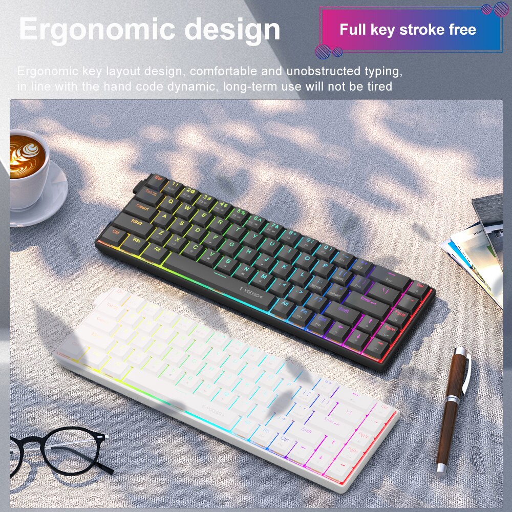 E-YOOSO A68 RGB Mini Ince USB  - Pc Gaming Pink incelemesi ve fiyatı