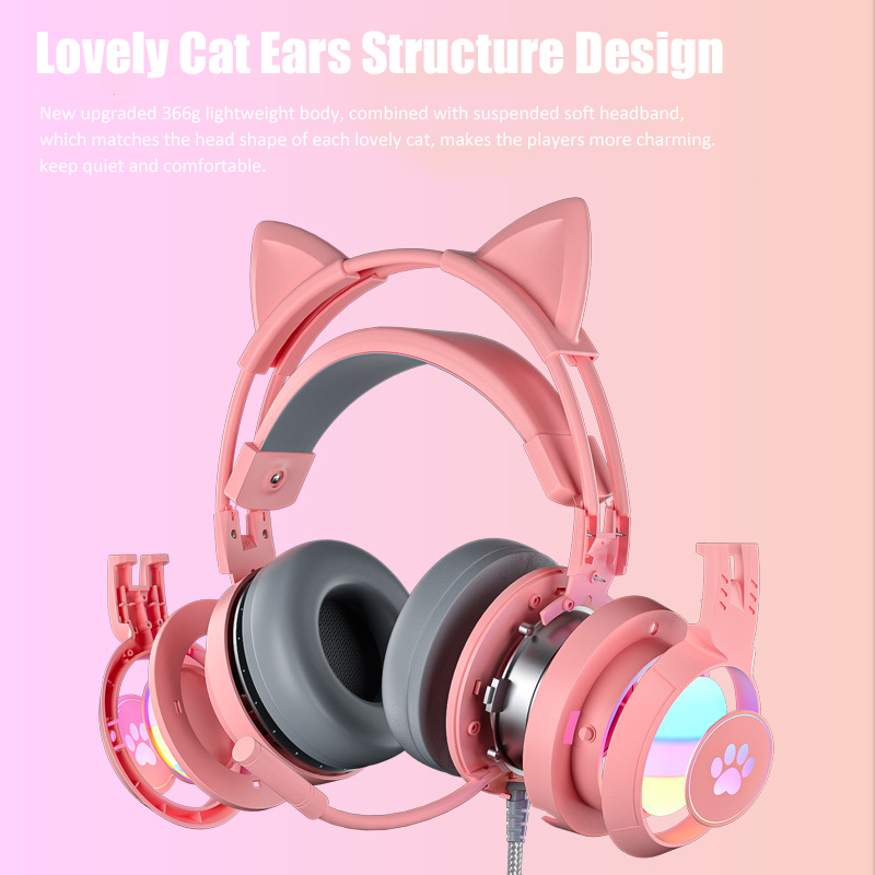 Sevimli kedi kulak oyun mikrof - Pc Gaming Pink incelemesi ve fiyatı