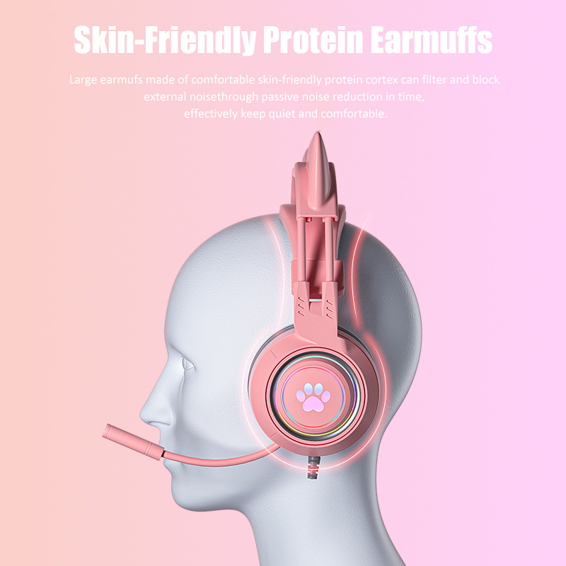 Sevimli kedi kulak oyun mikrof - Pc Gaming Pink incelemesi ve fiyatı